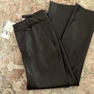 ZARA size 4 leather jeans